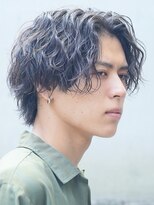 フィフス 渋谷(fifth) 渋谷センターパートルーズパーマシャドウパーマ波巻きパーマ緩め