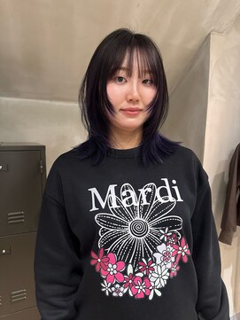 ニキータ(Nikiita) 【rico style】レイヤーボブ/アンブレラカラー/パープル