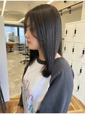 アプリコットオレンジくびれヘアグレージュ×艶カラー8.5