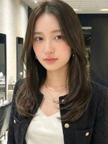 ケーツー エム 京都ラクエ(k-two emu)&nbsp;フェイスレイヤーカット*センターパート*髪質改善トリートメント