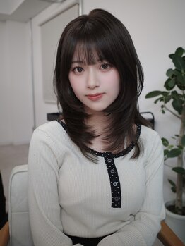 クイ(quii)の写真/韓国風デジタルパーマで垢抜け！レイヤーワンカール×レイヤーカットで旬顔ヘア☆