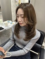 マーシュ ルーヴェ(marshu Luve)&nbsp;韓国風/ハッシュレイヤー/ブリーチなし/オリーブグレー