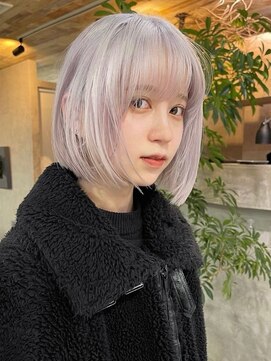 ネハス 栄(nehus.) 学割ブリーチハイライト髪質改善ダブルカラーレイヤーカット