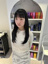 アム(amu)&nbsp;レイヤーカット/ワイドバング/レイヤーカット/酸性ストレート