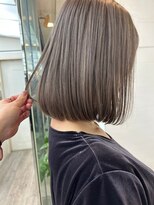 ナンバー ノード 渋谷(N° node) タッセルロングボブグレーベージュ髪質改善トリートメント渋谷