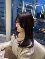エアー 福岡(AIR)&nbsp;ダークパープル × 顔周りレイヤー