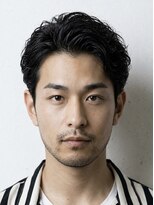 ゼンコー アオヤマ(ZENKO Aoyama)&nbsp;黒髪×アップバング×毛流れパーマ【メンズパーマ表参道渋谷】