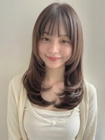 カバーヘア アカデミー 北浦和西口店(COVER HAIR ACADEMY)&nbsp;夏カラーブリーチなし/ハイレイヤー顔周りミルクベージュp北浦和