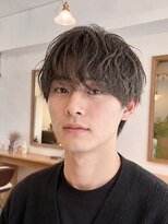 ルードノエル(Rue de noel)&nbsp;メンズマッシュ韓国マッシュマッシュショート毛流れパーマ