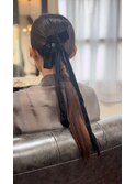 暗めカラーヘアアレンジ11.8