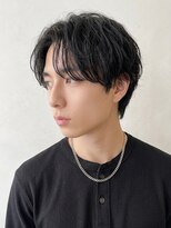 アース 東戸塚店(HAIR & MAKE EARTH)&nbsp;ナチュラルセンターパート/ニュアンスパーマ×ツーブロック