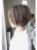 外国人風抜け感ショートボブ/丸みシルエット/丸みショート/小顔