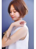 大人ボブ・ナチュラルボブ・大人かわいい・小顔・前下がり・ボブ