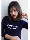 【暗くても重く見えない】ダークグレージュ×ワンカールボブ