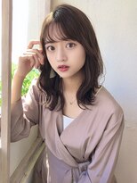 濡れ髪大人かわいい外ハネエアリーミディ20代30代40代