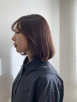 シェノン 西梅田(CHAINON)&nbsp;韓国式小顔ボブ、ショコラベージュ、似合わせカット＊