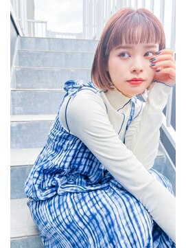 レーヴ(REVE) 大人ショートボブ丸みショートカットマッシュショート前髪あり