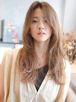 ハーバーズ バイ エムスラッシュ 鎌倉由比ヶ浜(Harbors by M.SLASH) HARBORS鎌倉/ハニーブラウン/センターパート/レイヤーロングf