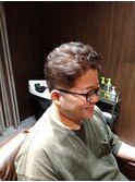 フェードショート+白髪染め