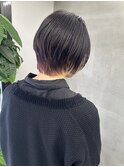 襟足インナー　ポイントカラー　カシスピンク