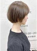 【morio札幌】札幌ショート　大人かわいい丸みショートボブ