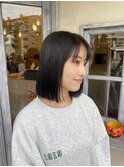 秋のダークアッシュグレーカラー×まとまりボブ◎