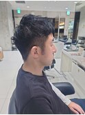 メンズショート×束感ショート