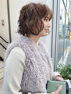 カフ(CAF) 【CAF 照下　ミニボブパーマ】