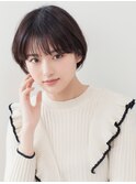 大人美人ショートボブパーマウルフパーマアッシュベージュ