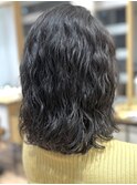 癖毛と馴染むボリュームパーマ♪
