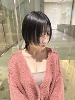 ヲタク(wotaku.)&nbsp;ダークグレージュダークシルバー中性ウルフカット透明感カラー