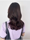 秋色こなれミディ前髪透明感カラーくすみベージュ_ba523681
