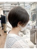 透け感のあるハンサムショート