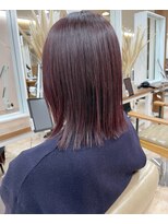 ループ(LOOP) ピンクブラウン/外ハネミディアム