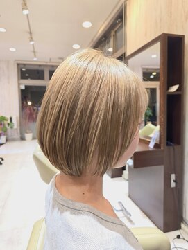 ヘアメイク アリエス 岩切店(HAIR MAKE aries) ひし形ショートボブ×ショートカット×前髪あり20代30代40代50代