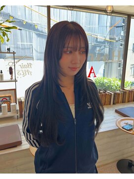 ヘアー アレス(hair ales) レイヤーエクステ ロングレイヤースタイル