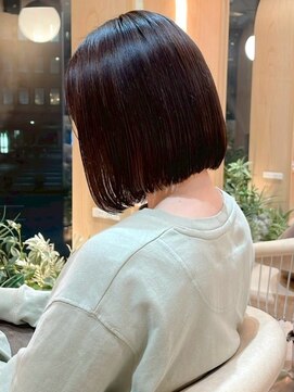 グリッター 仙台中央店(GRITTERs) グレージュ ダメージレス 内巻きボブ ナチュラルブラウン