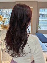 バイエイト(X８)&nbsp;ロング/顔周りレイヤー/暖色カラー/チェリーレッド/髪質改善