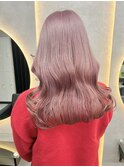 ホワイトグレージュミニウルフチェリーブラウンデジタルパーマ