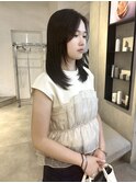 レイヤーカット酸性ストレートブリーチなしカラー吉祥寺《宮坂》