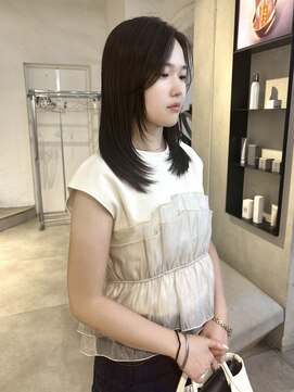 ゼスト パーク(ZEST PARK) レイヤーカット酸性ストレートブリーチなしカラー吉祥寺《宮坂》