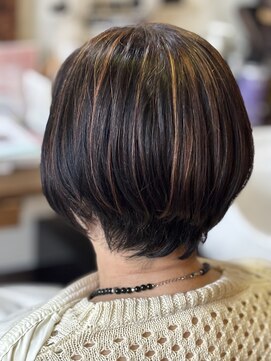 ヘアクリニックサロン アゲート(Hair Clinic Salon Agate) 白髪ぼかし+ハイライト