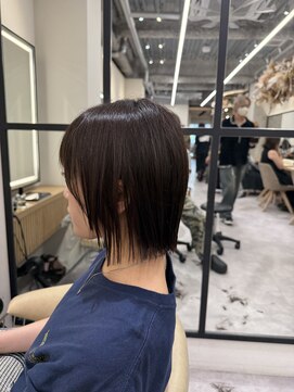 ロンドプロフィール 浦和(Lond profil) イメチェン　ボブ　外ハネボブ　美髪　ホワイトブロンド　韓国