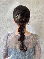 スタイル 横浜(STYLE)&nbsp;結婚式お呼ばれ編みおろし／ヘアセット/編み込み/アレンジ