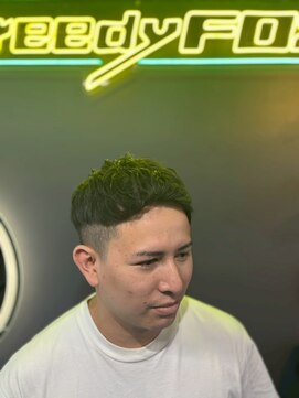 グリーディーフォックス 三軒茶屋(GreedyFOX) 波巻き/マッシュパーマ/ウルフ/ハイライト<理容室>三軒茶屋