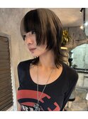 ルーツカラーブロンド×ブラック