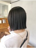 切りっぱなしボブ/ぱつっとボブ/外はねボブ/髪質改善ストレート