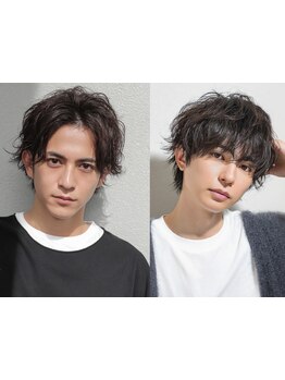 多彩なセンスでカッコよくなれる*ニュアンスパーマ/波巻きパーマならお任せ◎[ボブ/MEN'S/メンズ/学割U24]