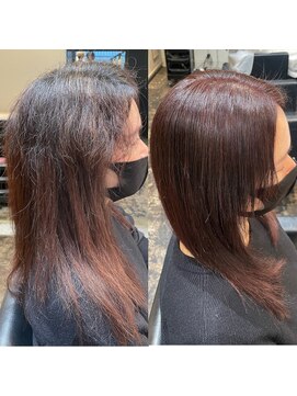 エノア 東京(ENORE) 縮毛矯正＆カラーでスーパーイメチェン