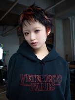 ギークス(GEEKS) 【GEEKS渋谷】バズカット/デザインカラー/ポイントカラー/暖色系